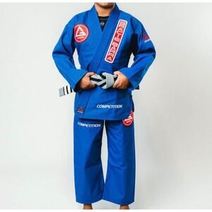 Gracie Barra Men Blue Brazilian Jiu-Jitsu Gi Set Jacket Kimono Pants A2 Medium